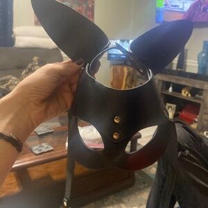 Leather rabbit mask
